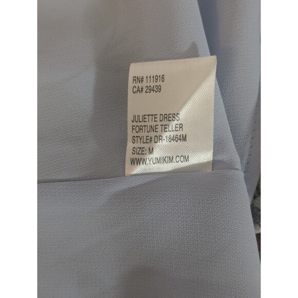 YUMI KIM Blue Juliette Fortune Teller Lined Maxi Wrap Dress Size Medium - Picture 6 of 9